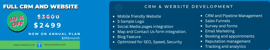 Tesarech CRM Offer